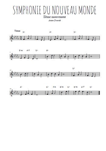 Symphonie du nouveau monde, largo